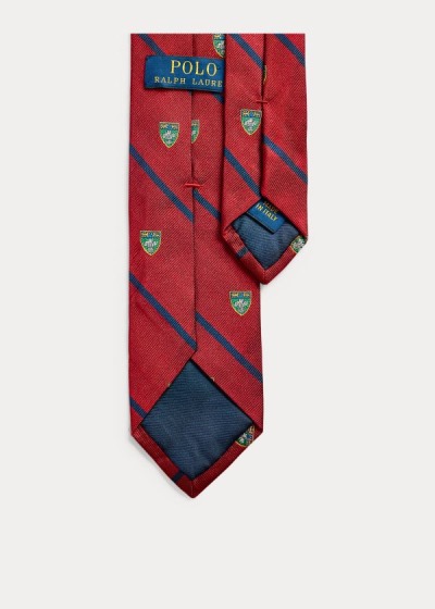 Men's Polo Ralph Lauren Striped Silk Narrow Club Ties | 918263QGU